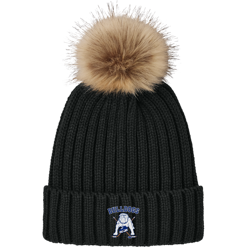 Chicago Bulldogs Faux Fur Pom Beanie