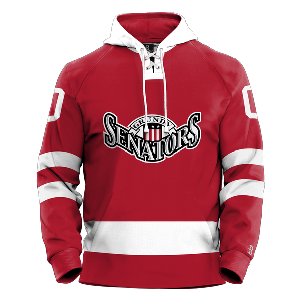 Grundy Senators Adult Sublimated Retro Hoodie