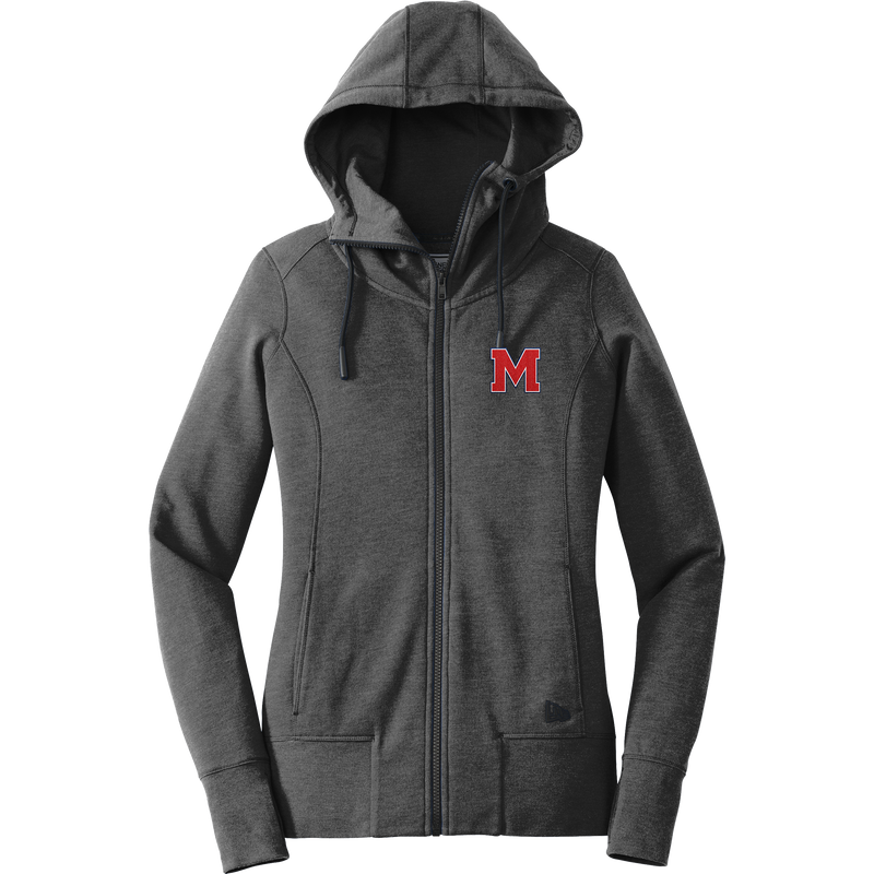 Mount St. Charles New Era Ladies Tri-Blend Fleece Full-Zip Hoodie