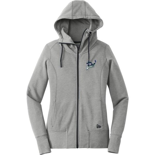 Kensington Valley Rebels New Era Ladies Tri-Blend Fleece Full-Zip Hoodie