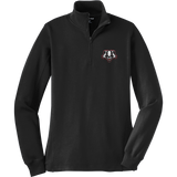 Scary Badgers Ladies 1/4-Zip Sweatshirt