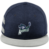 Kensington Valley Rebels New Era Shadow Heather Striped Flat Bill Snapback Cap