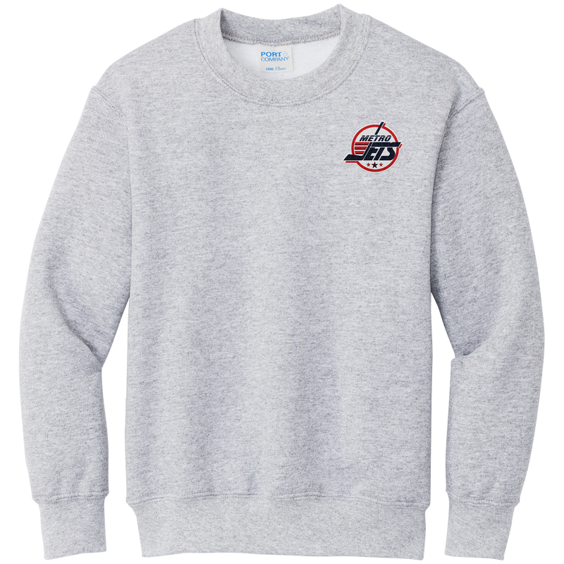 Metro Jets Youth Core Fleece Crewneck Sweatshirt