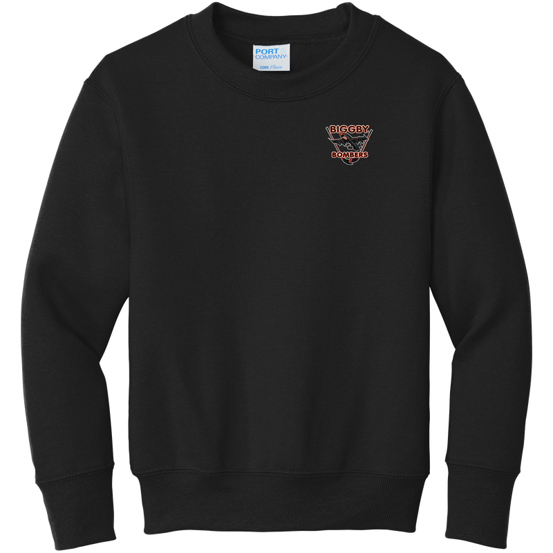Biggby Bombers Youth Core Fleece Crewneck Sweatshirt