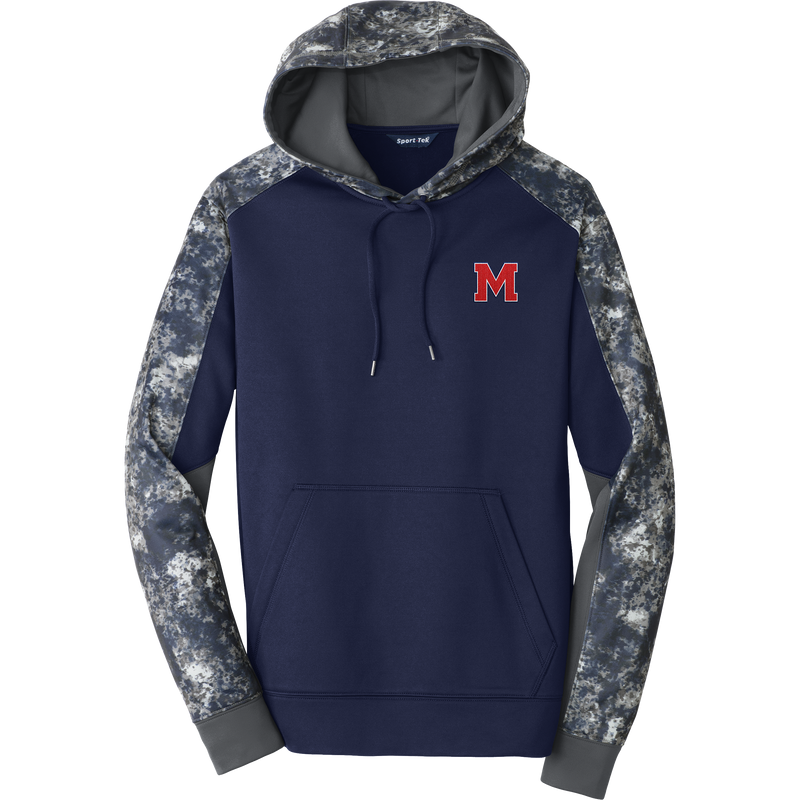 Mount St. Charles Sport-Wick Mineral Freeze Fleece Colorblock Hooded Pullover