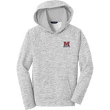 Jr. Mounties Youth PosiCharge Electric Heather Fleece Hooded Pullover