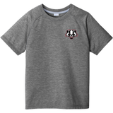 Scary Badgers Youth PosiCharge Tri-Blend Wicking Raglan Tee